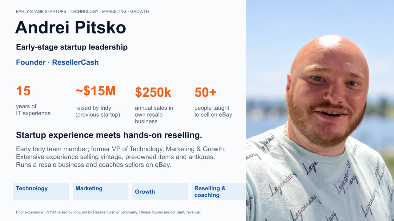 Андрэй Піцко, заснавальнік Reseller Cash